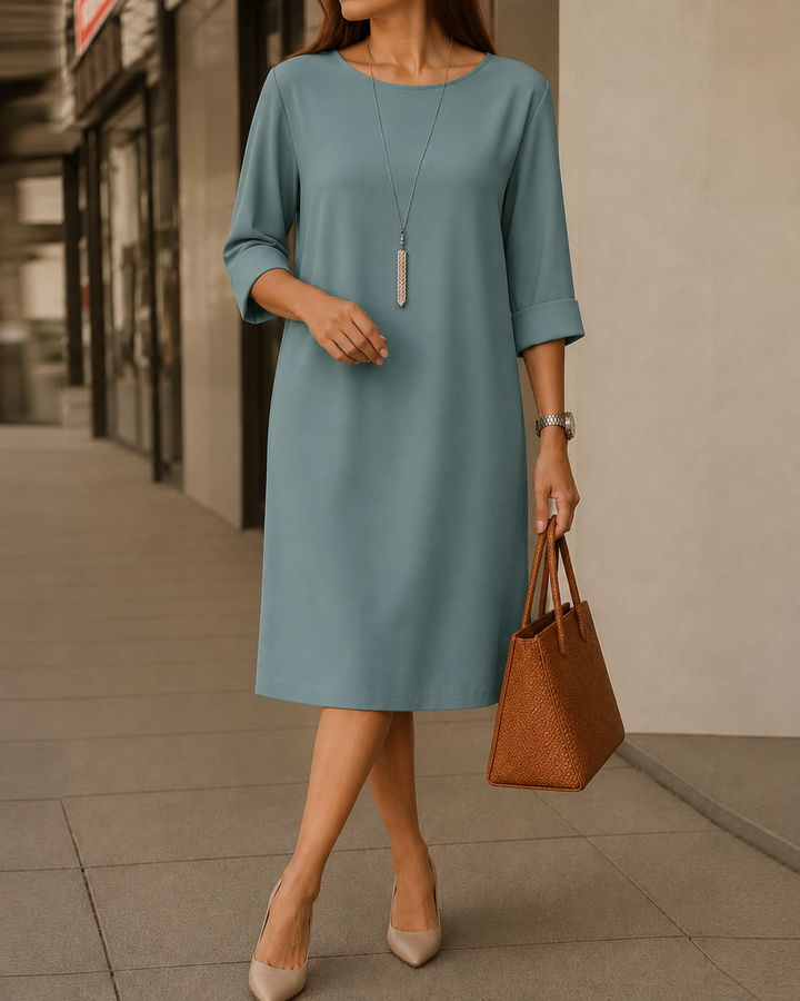 Abito Midi Svasato Elegante Da Donna