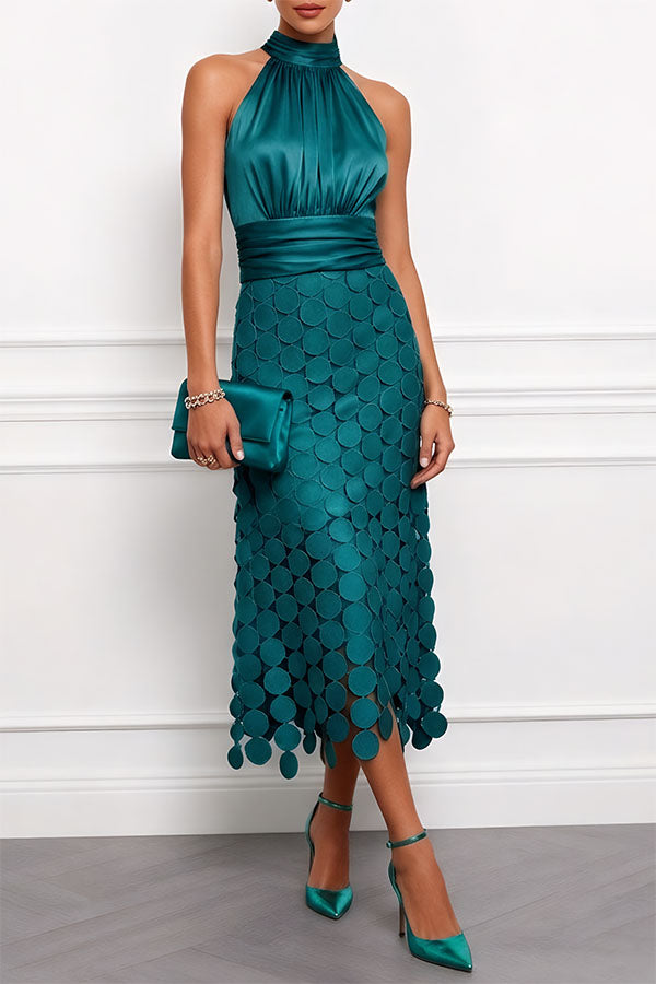 Abito Midi Elegante Da Cerimonia Da Donna