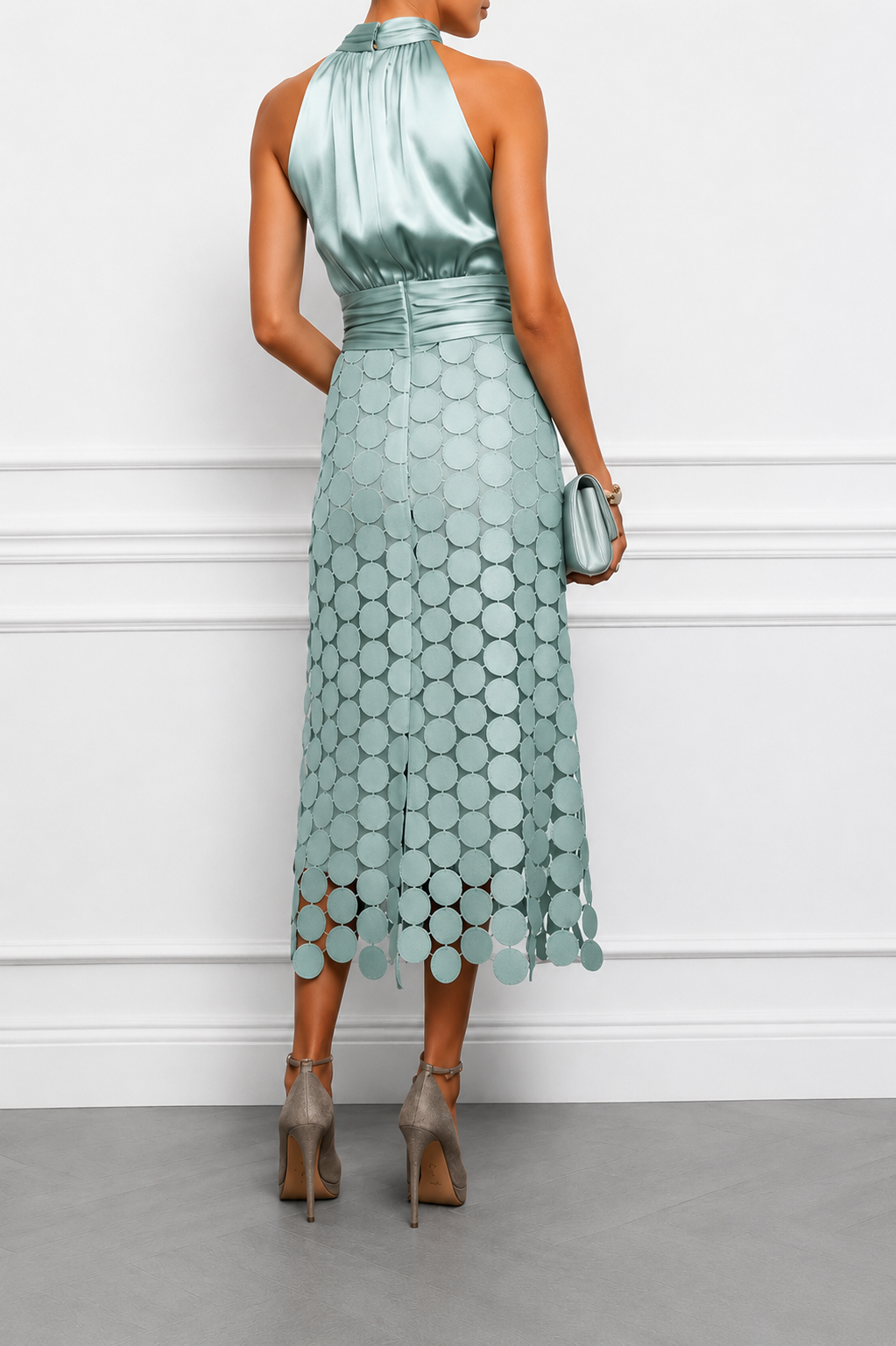 Abito Midi Elegante Da Cerimonia Da Donna