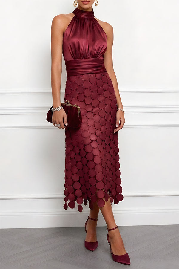 Abito Midi Elegante Da Cerimonia Da Donna