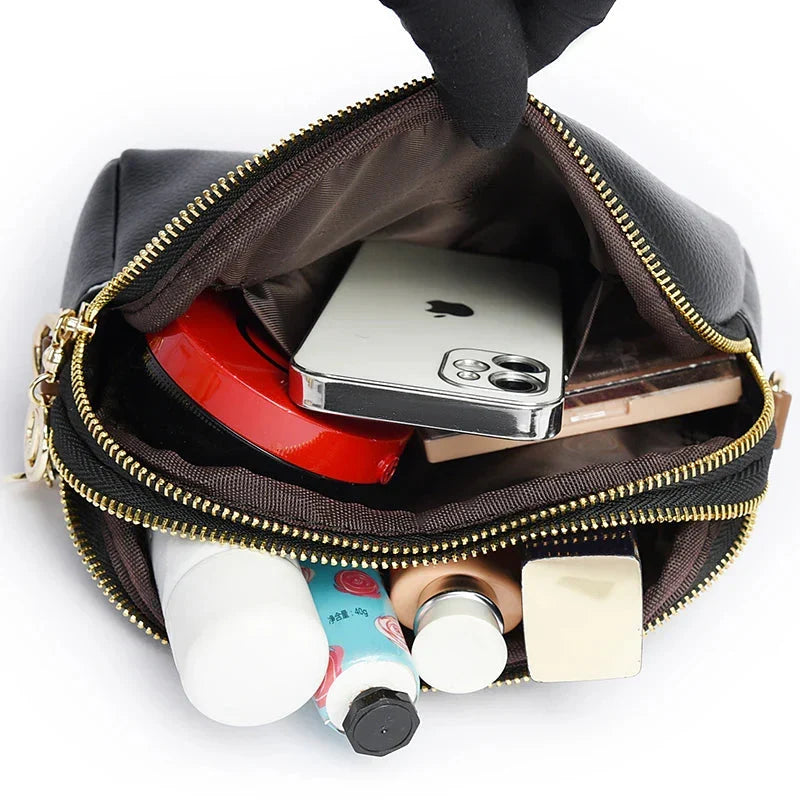 Borsa a Tracolla Piccola con Cerniera da Donna