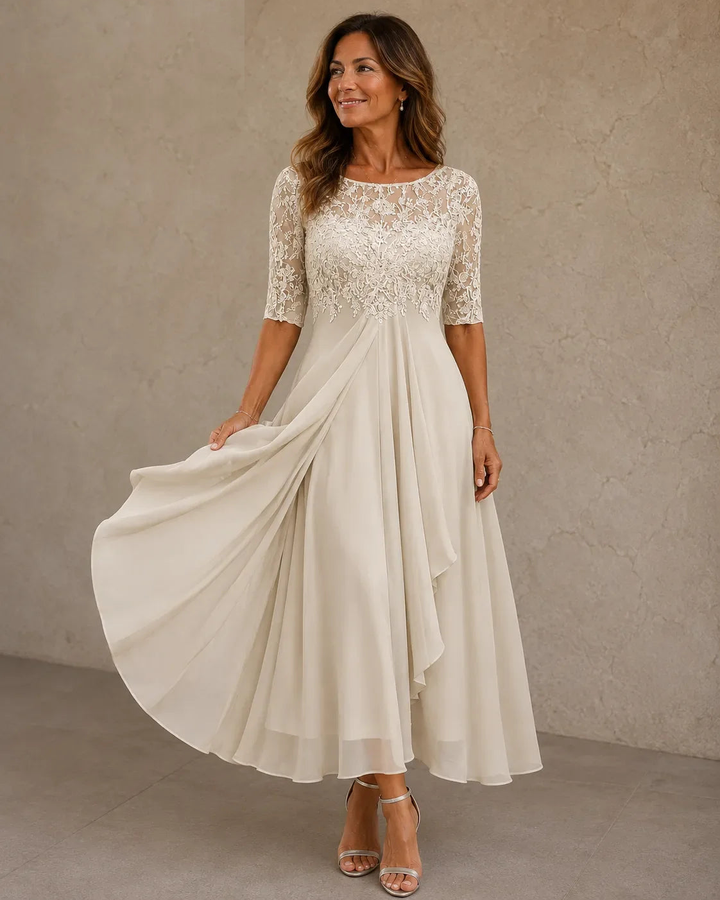Abito Elegante Da Cerimonia Svasato Da Donna