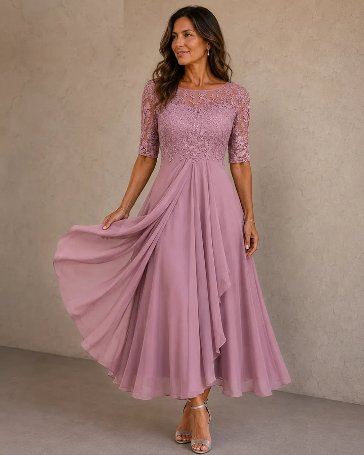 Abito Elegante Da Cerimonia Svasato Da Donna