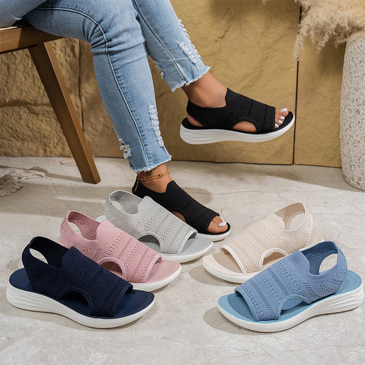 Sandali Con Plateau Traspiranti Da Donna