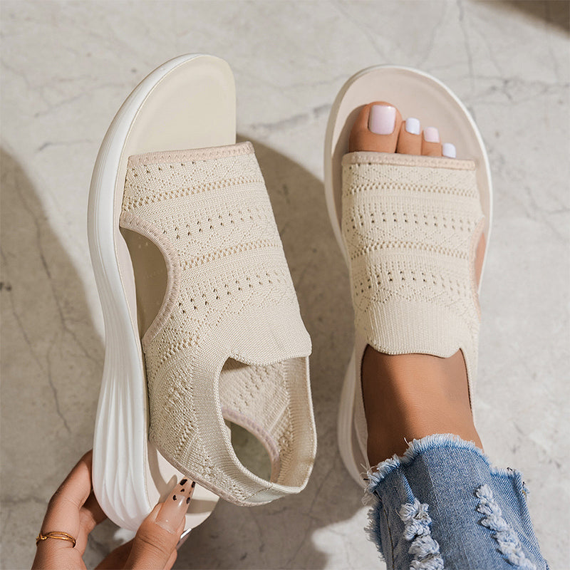 Sandali Con Plateau Traspiranti Da Donna
