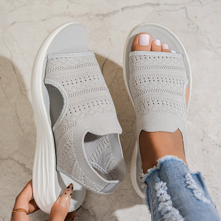 Sandali Con Plateau Traspiranti Da Donna