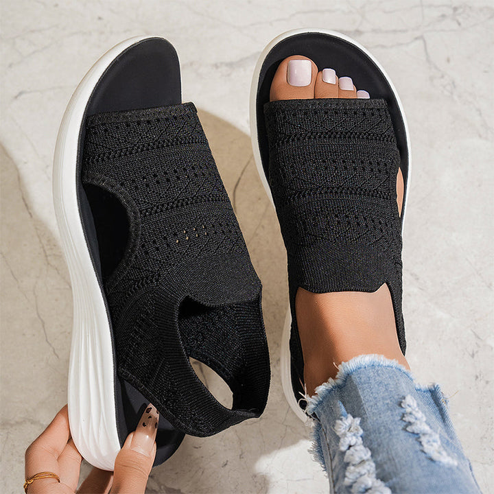 Sandali Con Plateau Traspiranti Da Donna