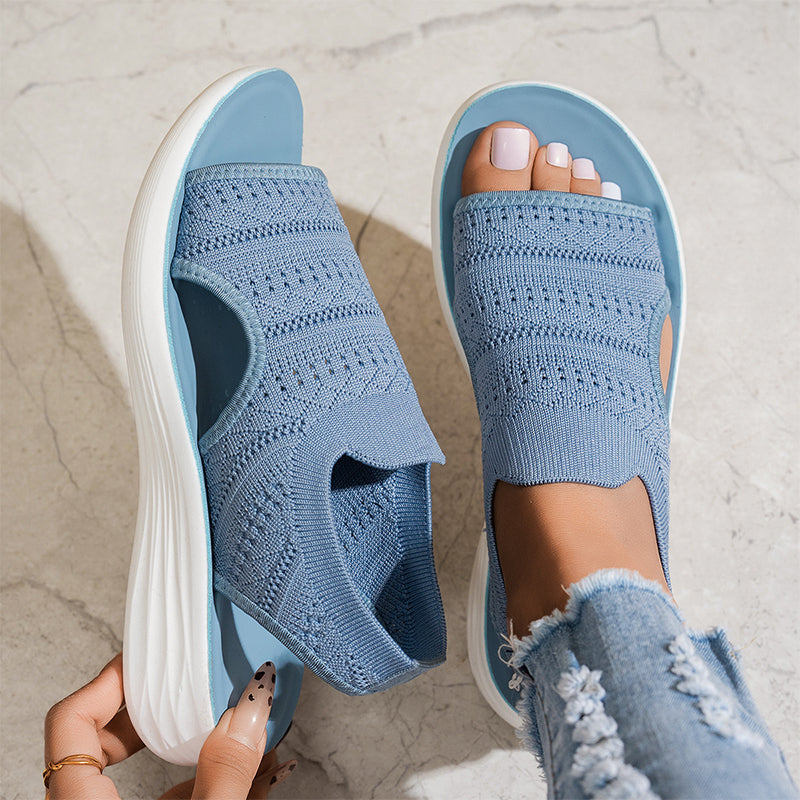 Sandali Con Plateau Traspiranti Da Donna