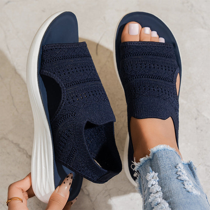 Sandali Con Plateau Traspiranti Da Donna