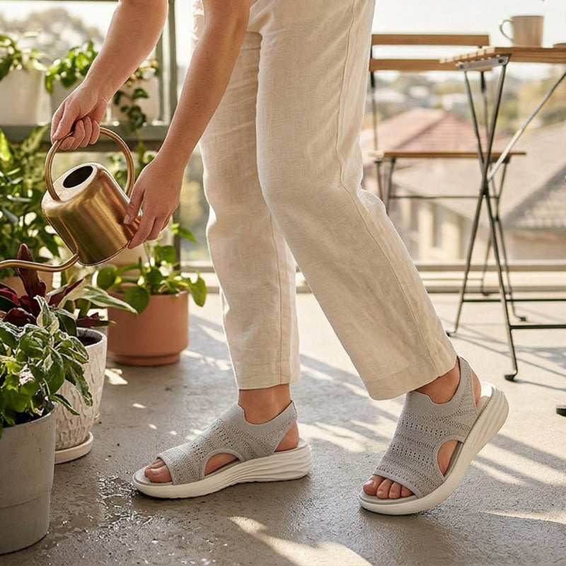 Sandali Con Plateau Traspiranti Da Donna
