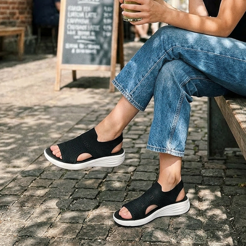Sandali Con Plateau Traspiranti Da Donna