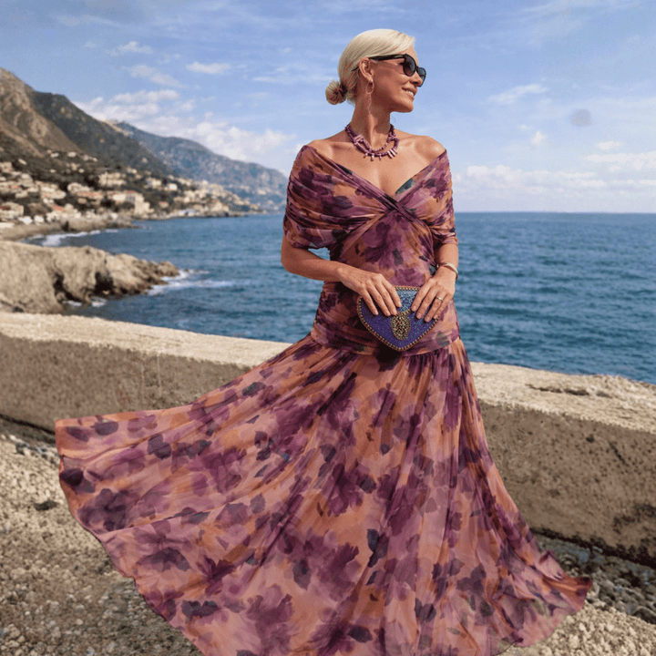 Abito Lungo A Sirena Spalle Scoperte Da Donna